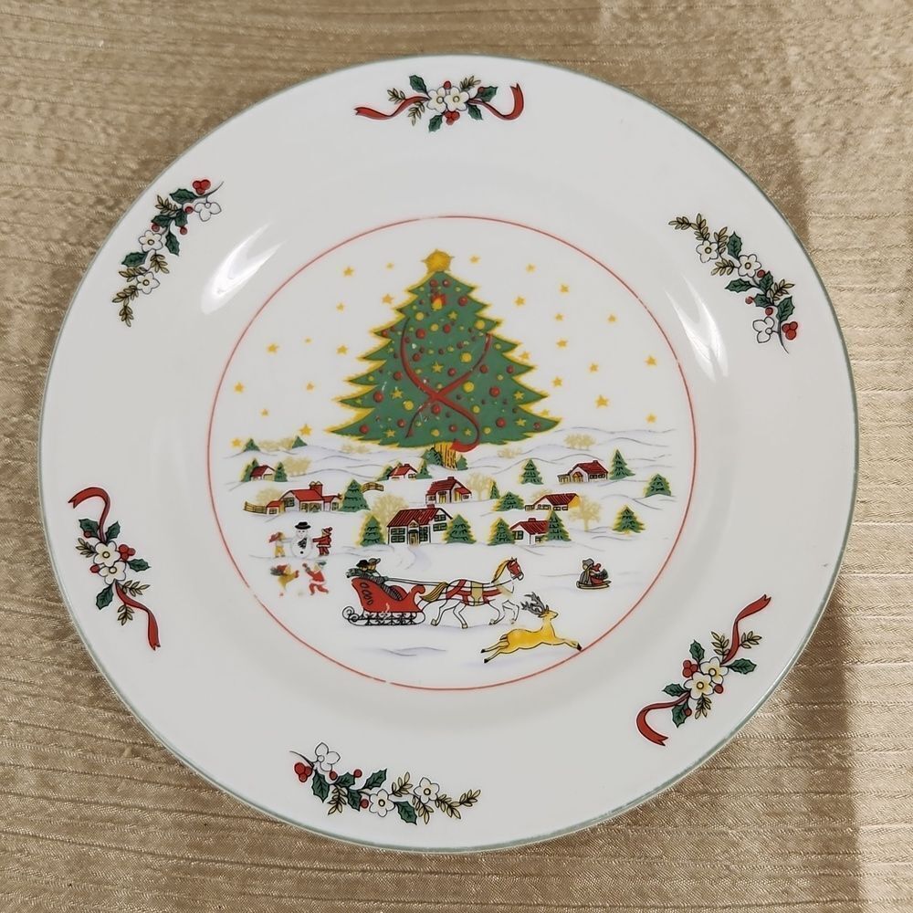 Panstone Christmas Salad Plate 7.5"